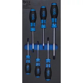   BGS technic 1/3 Szerszámtálca szerszámkocsihoz: 6 részes Torx csavarhúzó készlettel, T15-T40 (BGS 4078)