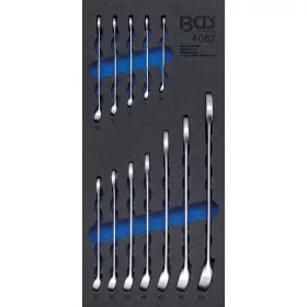   BGS technic 1/3 Szerszámtálca szerszámkocsihoz: 12 részes csillag-villáskulcs készlettel, 6-22 mm (BGS 4082)