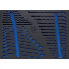   BGS technic 3/3 szerszámtálca szerszámkocsihoz, üresen: 35 részes villás- / csillag- / és csillag-villás kulcs készlethez (BGS 4089-1)