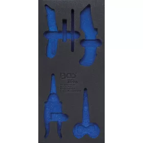   BGS technic 1/3 Szerszámtálca szerszámkocsihoz, üresen: 6 részes olló és kés készlethez (nem tartozék) (BGS 4096-1)