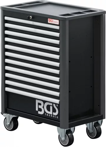 BGS technic Műhelykocsi 11 fiókkal, 724 × 470 × 1033 mm, üres kivitel (BGS 4103)