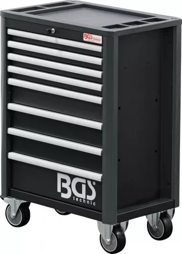 BGS technic Szerszámkocsi 8 fiókkal, 724 × 470 × 1033 mm, üres kivitel (BGS 4111)