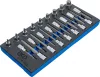 BGS technic 1/3 Szerszámtálca szerszámkocsihoz: 1/2" Bit dugókulcs készlet | Imbusz | 24 darabos (BGS 4116)