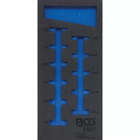   BGS technic 1/3 Szerszámtálca szerszámkocsihoz, üresen: 11 részes 1/4" hosszított COLL dugókulcs készlethez (nem tartozék) (BGS 4121-1)