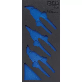   BGS technic 1/3 szerszámtálca szerszámkocsihoz, üresen: 3 részes karosszéria lemezvágó mini olló készlethez (nem tartozék) (BGS 4125-1)