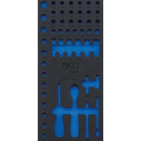   BGS technic 1/3 szerszámtálca szerszámkocsihoz (408x189x32 mm), üresen: 50 részes dugókulcs és hajtószár készlethez,1/4" (nem tartozék) (BGS 4127-1)