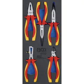  BGS technic 1/3 Szerszámtálca szerszámkocsihoz: 5 részes VDE fogó készlettel (BGS 4132)