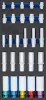 BGS technic Műhelykocsi-betét 1/3: dugókulcsbetétek, hatszögletű, 11 - 22 mm mély | E-profil E10 - E22 | 6,3 mm (1/4"), 10 mm (3/8"), 12,5 mm (1/2") | 26 darabos (BGS 4147)