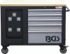 BGS technic Műhelykocsi 10 fiókkal és zárható szerszámszekrénnyel, 1150 × 740 × 866 mm (BGS 4199)