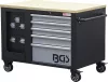BGS technic Műhelykocsi 10 fiókkal és zárható szerszámszekrénnyel, 1150 × 740 × 866 mm (BGS 4199)