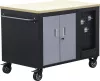 BGS technic Műhelykocsi 10 fiókkal és zárható szerszámszekrénnyel, 1150 × 740 × 866 mm (BGS 4199)