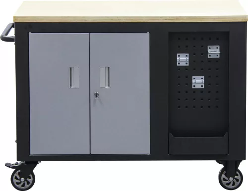 BGS technic Műhelykocsi 10 fiókkal és zárható szerszámszekrénnyel, 1150 × 740 × 866 mm (BGS 4199)
