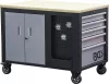 BGS technic Műhelykocsi 10 fiókkal és zárható szerszámszekrénnyel, 1150 × 740 × 866 mm (BGS 4199)