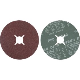   BGS technic Üvegszálas csiszolókorong készlet | P60 szemcsefinomság | alumínium-oxid | 10 darabos (BGS 42027)