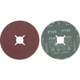   BGS technic Üvegszálas csiszolókorong készlet | P100 szemcsefinomság | alumínium-oxid | 10 darabos (BGS 42028)