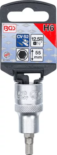 BGS technic Imbusz bitfej 1/2" hossza: 53mm, 6mm (BGS 4252)