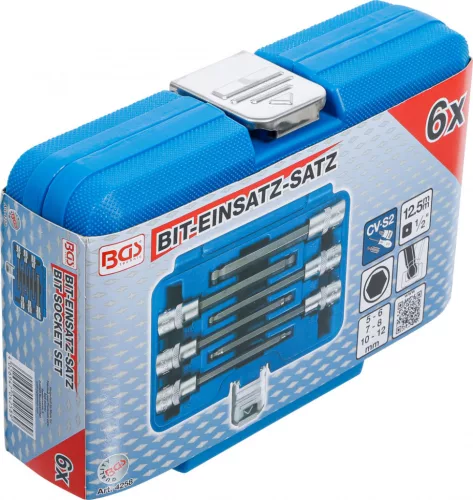 BGS technic 6 részes gömbvégű Imbusz bitfej készlet, 1/2" (BGS 4258)