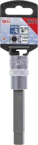 BGS technic 1/2" Imbusz bitfej, 11 mm, 100 mm hosszú (BGS 4266)
