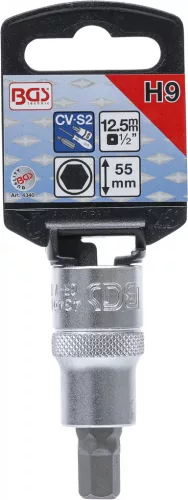 BGS technic Imbusz bitfej 1/2", 9 mm, 53 mm hosszú (BGS 4340)