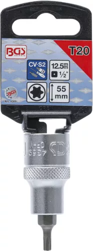 BGS technic Torx bitfej 1/2" nem fúrt, hossza: 53mm, T20 (BGS 4369)