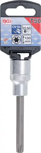BGS technic Torx bitfej 1/2" nem fúrt, hossza: 100mm, T50 (BGS 4474)