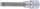 BGS technic Torx bitfej 1/2" nem fúrt, hossza: 100mm, T55 (BGS 4475)
