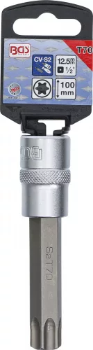 BGS technic Torx bitfej 1/2" nem fúrt, hossza: 100mm, T70 (BGS 4477)