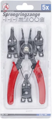 BGS DIY Seeger gyűrű fogó 160 mm, 5 részes (BGS 454)