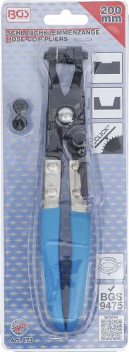 BGS technic Racsnis csőbilincs fogó, 200mm hosszú (BGS 473)