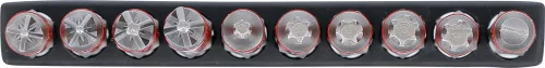 BGS DIY Csúszásmentes behajtófej készlet, mágneses, 70 mm, 10 darabos (4831)