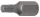 BGS technic Bordázott bitfej M6, 3/8" hossza: 30mm (BGS 4851)