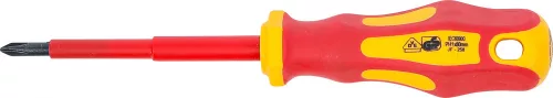 BGS technic Szigetelt VDE csillag csavarhúzó, PH1x80 mm (BGS 4926)