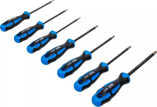 BGS technic Csavarhúzó készlet Torx / T-profilhoz, gyémántbevonatú, T10–T40, 7 részes (BGS 4970)