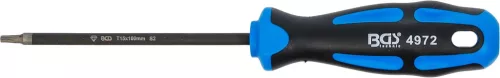 BGS technic Torx csavarhúzó T15, gyémántbevonatú mágneses heggyel, S2 acél, 100 mm (BGS 4972)