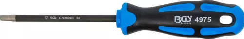 BGS technic Torx csavarhúzó T27, gyémántbevonatú mágneses heggyel, S2 acél, 100 mm (BGS 4975)