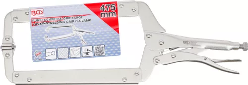 BGS technic Hegesztési fogó C-alakú 475mm (BGS 497)