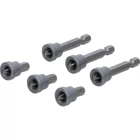   BGS DIY 1/4" Bitkészlet mélységi ütközővel, csavarok süllyesztett behajtásához | gipszkarton falhoz | csillag PH2 | 6 darabos (BGS 50406)