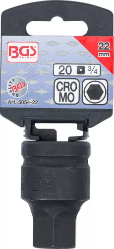 BGS technic 3/4" Imbusz bitfej, 22 mm (BGS 5054-22)