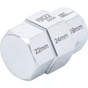   BGS technic Speciális dugókulcs fej motorkerékpárokhoz, 19-22-24 mm (BGS 5059)
