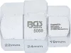 BGS technic Speciális dugókulcs fej motorkerékpárokhoz, 19-22-24 mm (BGS 5059)