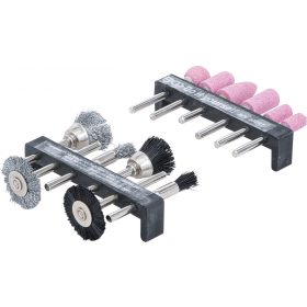   BGS DIY Csiszolókorongok és acéltüskés / műanyag tüskés drótkefekészlet | 12 darabos (50797)