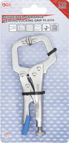 BGS technic Hegesztési fogó C-alakú 110mm, extra rövid (BGS 507)