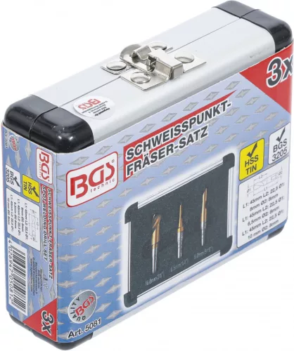 BGS technic Ponthegesztés maró készlet 3 db-os, 5 % cobalt-acél (BGS 5081)