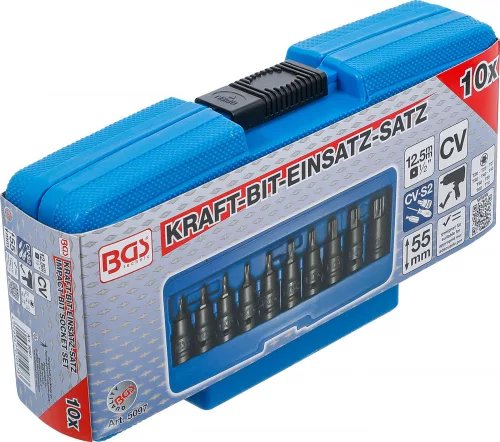 BGS technic 10 db-os Torx dugókulcs légkulcshoz, T20 - T70 (BGS 5097)