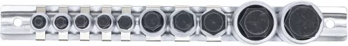 BGS technic 10 db-os Imbusz dugókulcs készlet, 4-19 mm-es, extra rövid (BGS 5099)
