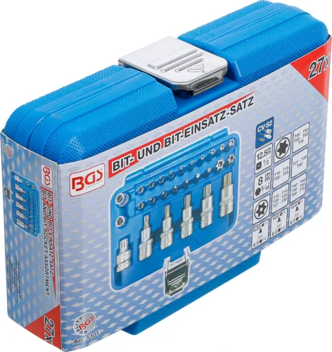 BGS technic 27 részes Torx bit és bitfej készlet (BGS 5101)