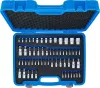 BGS technic Behajtófej- és dugókulcs-készlet | E-profil / T-profil (Torx) / T-profil (Torx) furattal / TP-profil (Torx plus) | 60 darabos (5135)