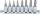 BGS technic 1/4" Imbusz bitfej készlet | furattos kivitel | 2 - 7 mm | 8 darabos (BGS 5156)