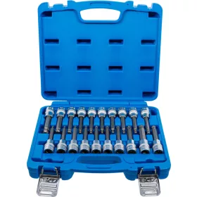   BGS technic Bitfej készlet, 1/2", Imbusz, T-profil (Torx), XZN gömbvéggel, 20 darabos (5170)
