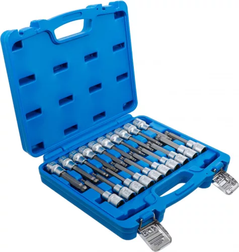 BGS technic Bitfej készlet, 1/2", Imbusz, T-profil (Torx), XZN gömbvéggel, 20 darabos (5170)